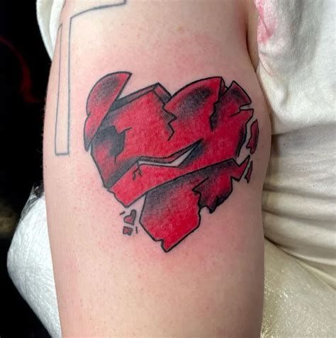 136 Meaningful Broken Heart Tattoos For Grieving With Loss